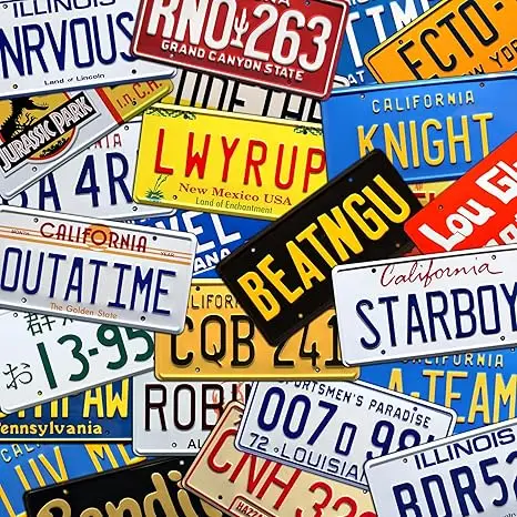 سوف تشغيل أي دولة شخصية لوحة ترخيص الألومنيوم علامة السيارات ATV دراجة نارية #6