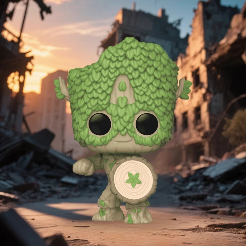 

Genuine Edition FUNKO POP Marvel Captain America (Groot Version) Animedesktop Decoration Ornament Model Toys Collectible Model