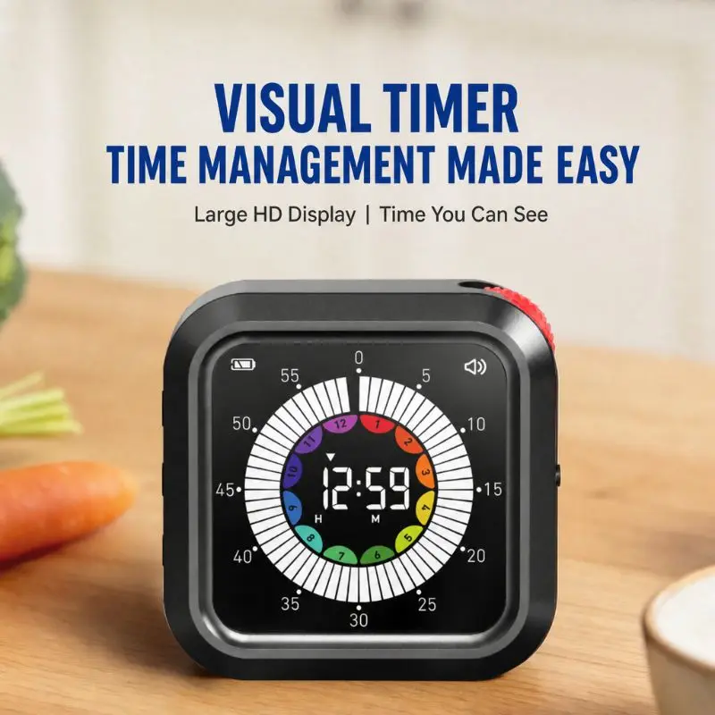 Visual Countdown Timer Digital Time Manager Multifunctional Timer For Baking Fitness Student Learning