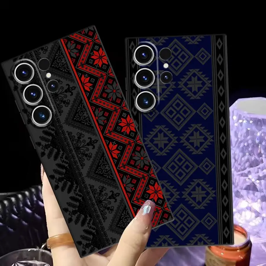 Funda Phone Cover Case for Samsung Galaxy S25 S21 FE S20 Ultra S24 Plus S23 Note 20 8 9 10 S10 S9 S26 Vintage Totem Painting