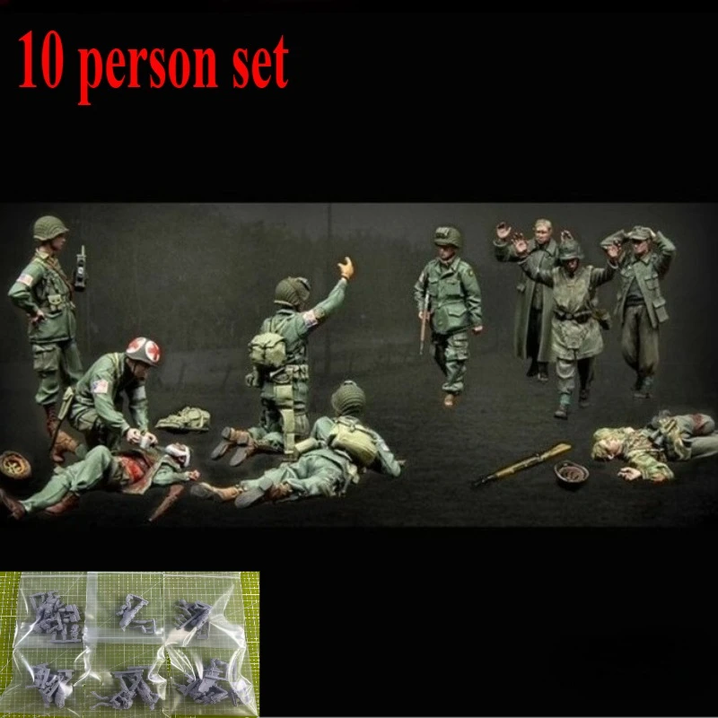 

Unpainted Kit 1/35 U.S. Army and Soldiers Figure Historical Figure Resin Kit Gk