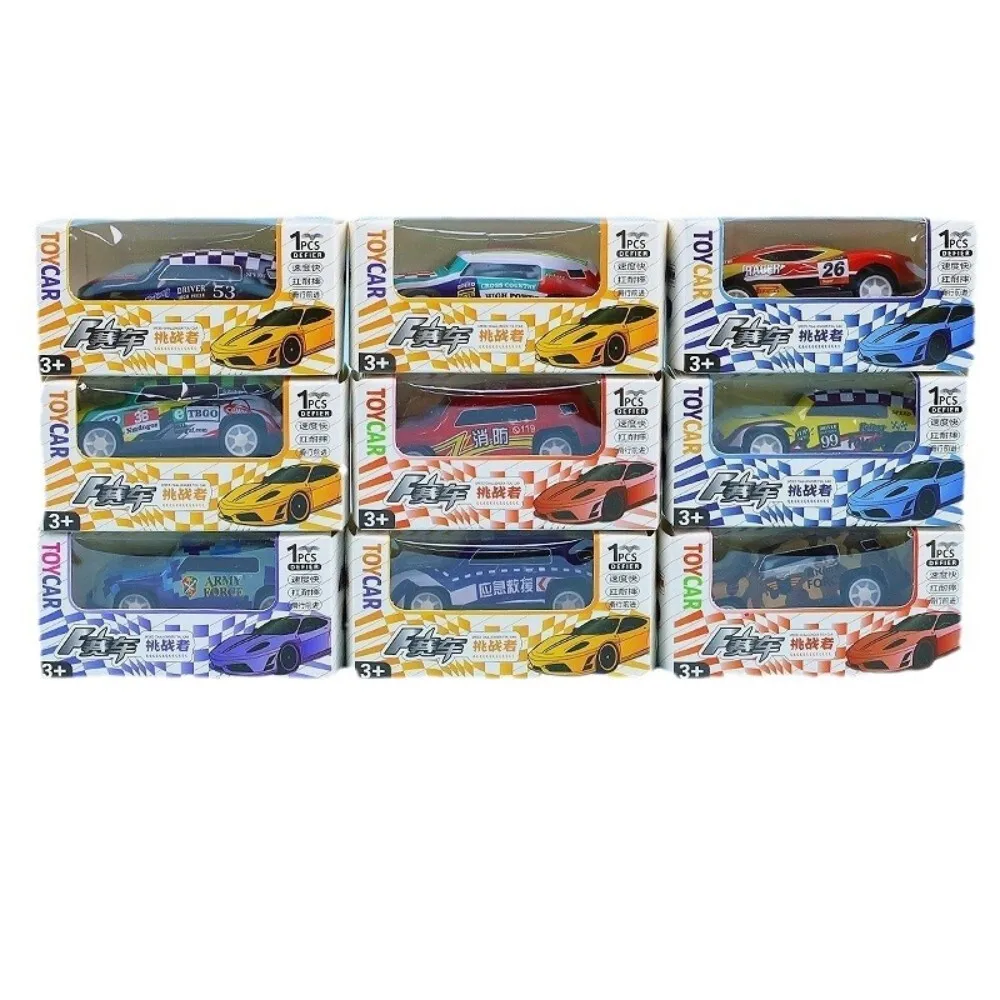 Voiture jouet à tirer en métal, Mini modèle de course éducatif pour enfants, garçons, étudiants, petit cadeau pour la maternelle, amusant