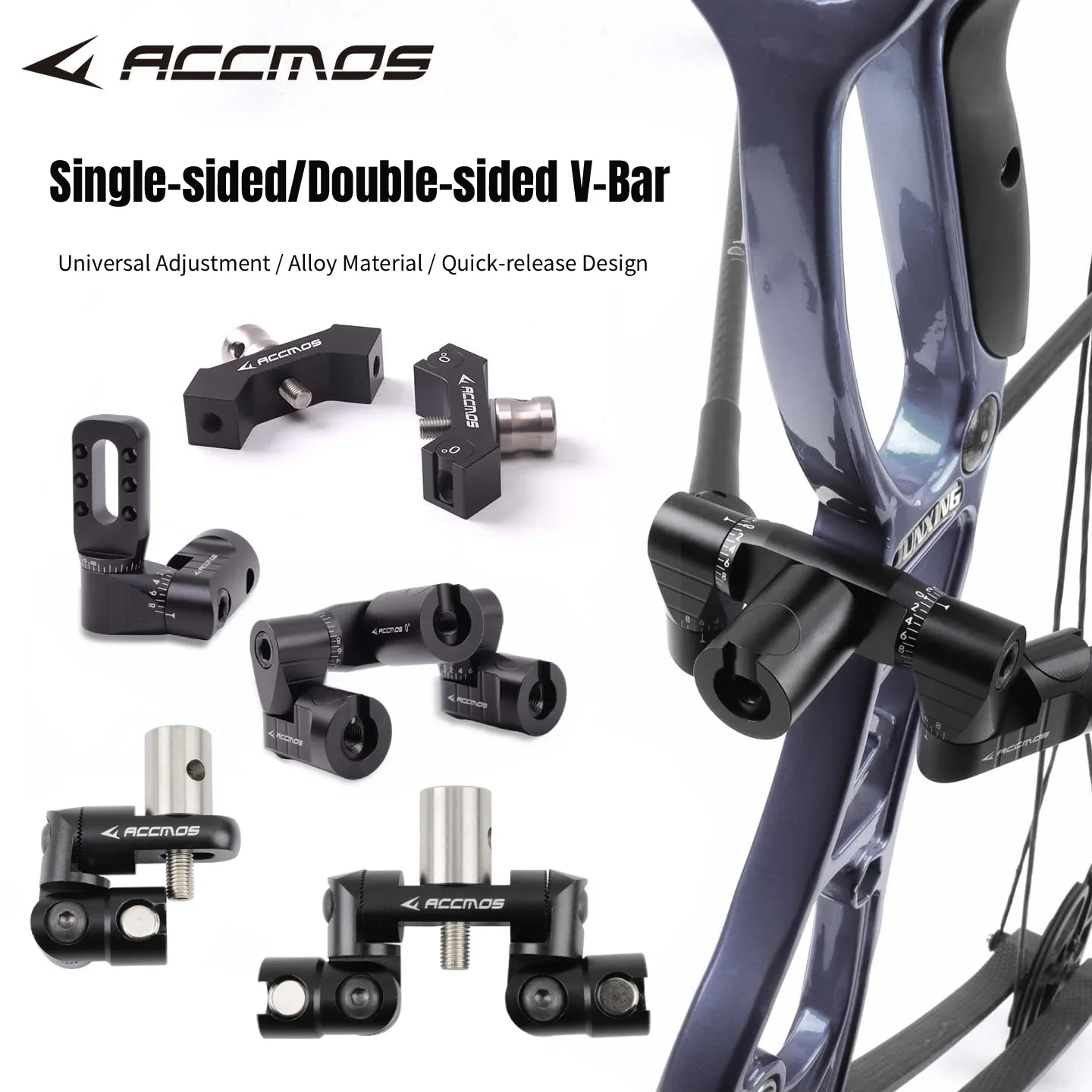 ACCMOS Archery V-shaped Base Balance Bar Quick Link Suitable for Reverse Bow Composite Bow Shooting Accessories