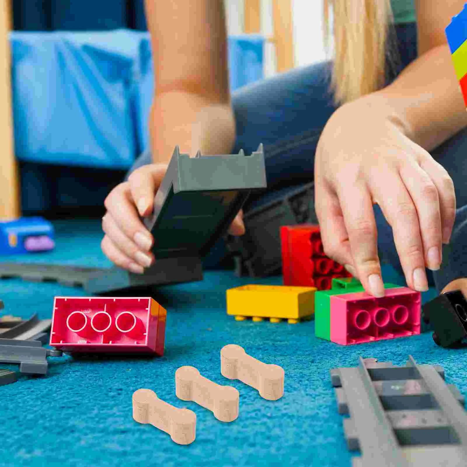 10 Uds. Accesorios de vía de tren DIY conector para niños modelo juguete adaptadores decorativos