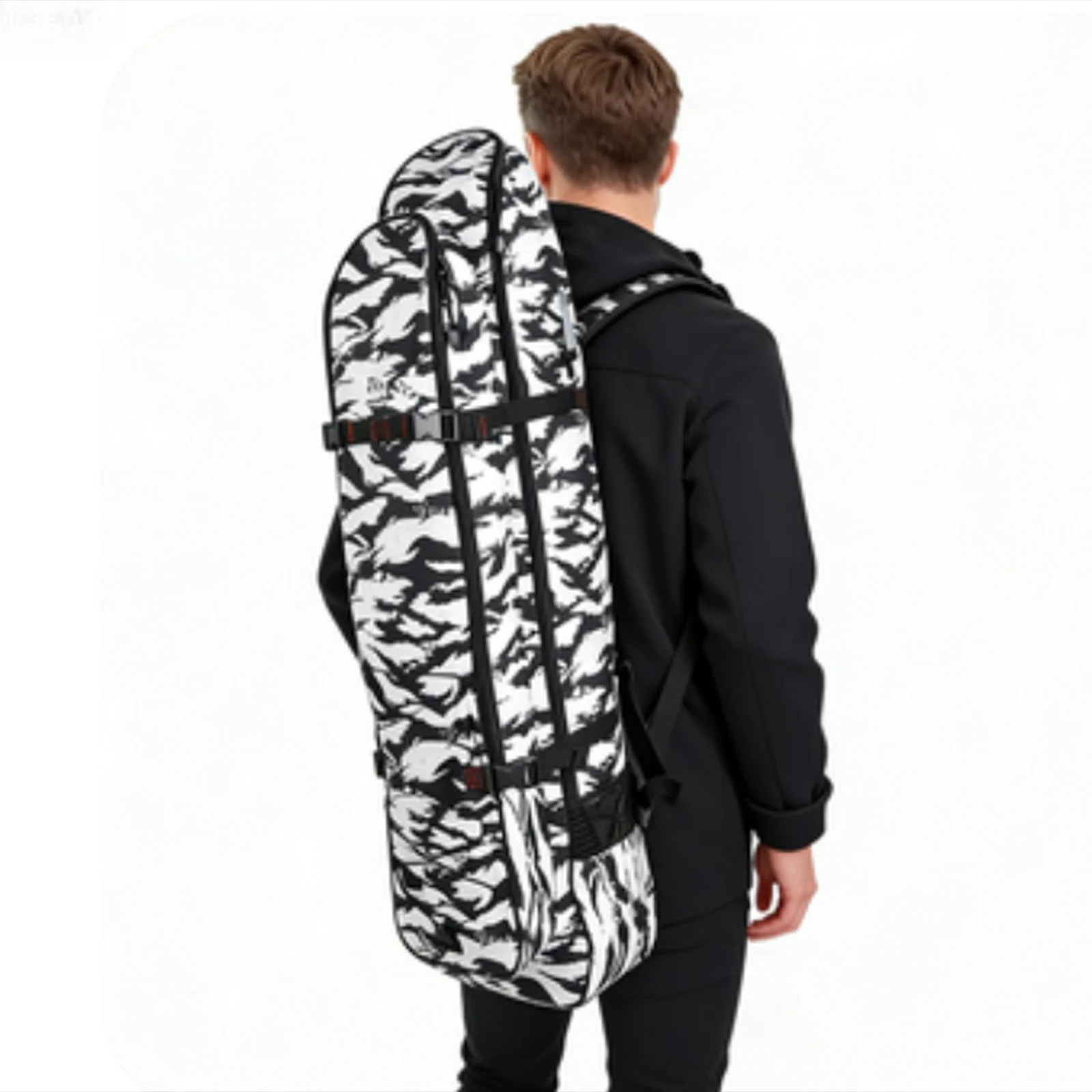 

Long Fins Storage Bag Diving Equipment Backpack Adjustable Practical Snorkeling Fins Carry Backpack Sports Swimming