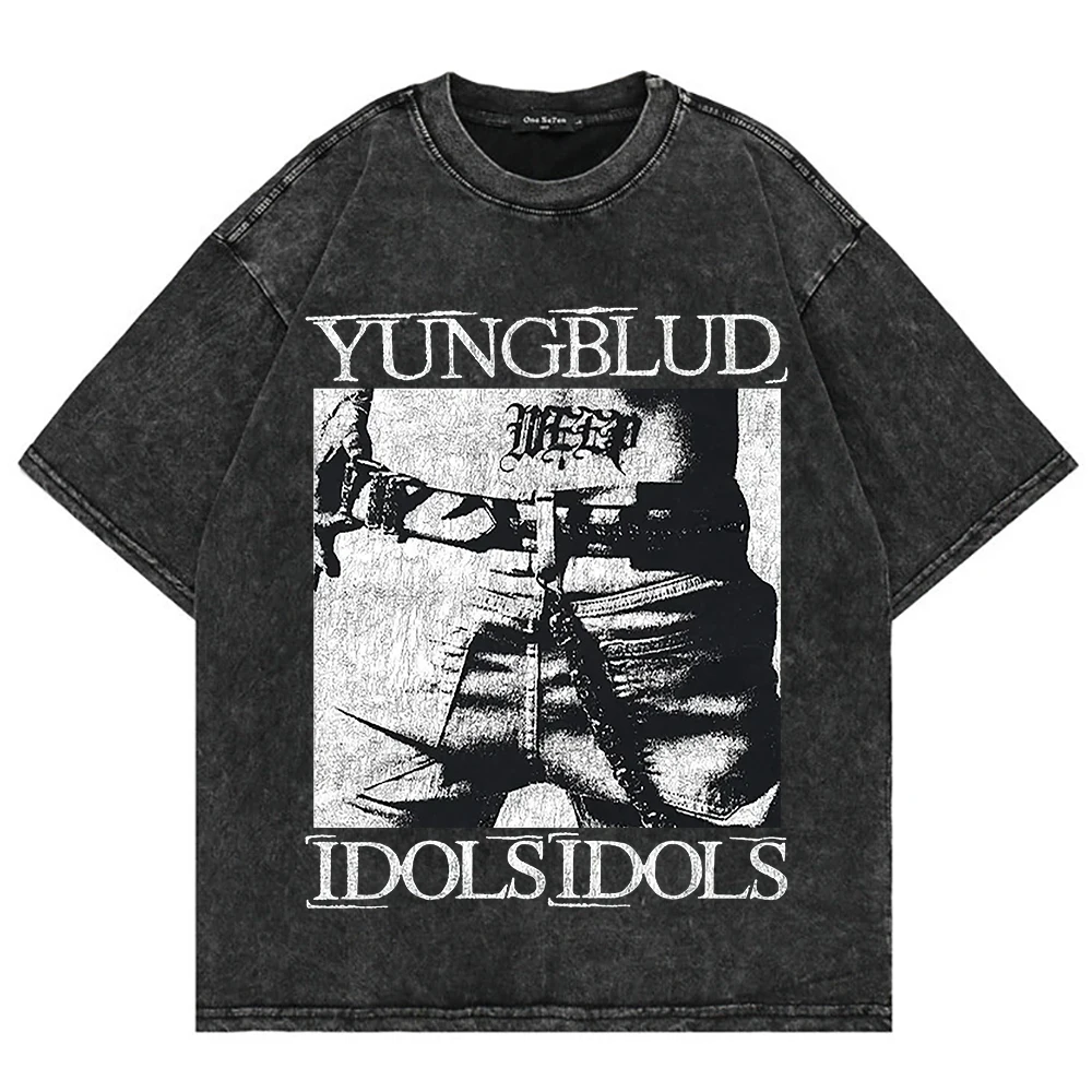 

Oversized Y2K Graphic Blouse, Premium Washed 230GSM Cotton Harajuku 2026 T-shirt for Women, Soft O-Neck Short Sleeve Trendy Tee