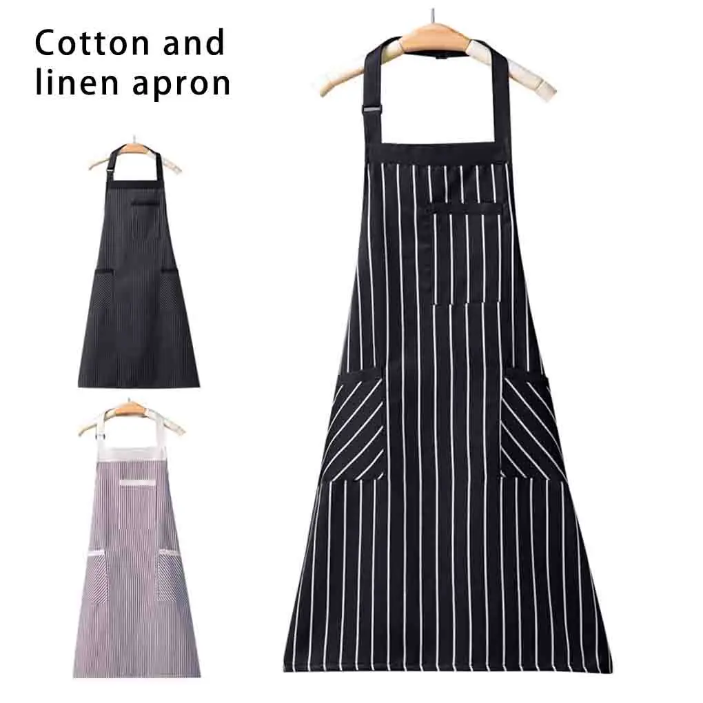 Baking Apron Pockets Cooking Chef Kitchen Half-length Hotel Uniform Supplies