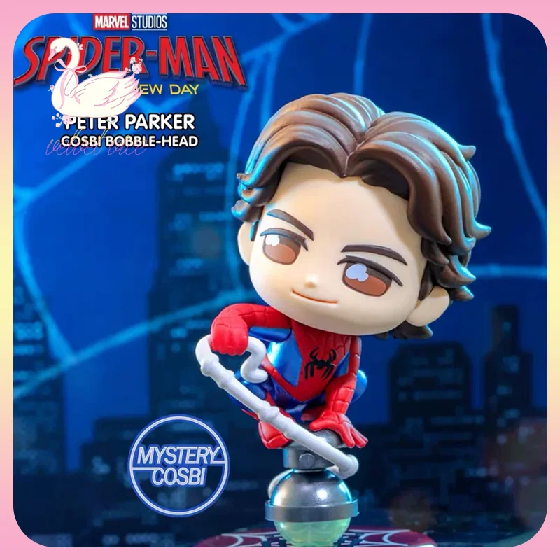 Original Hot Toys Spider-Man Brandneue Day Cosbi Wackelkopf-Sammlerserie Blind Box Anime-Peripherie-Sammelfiguren Geschenke