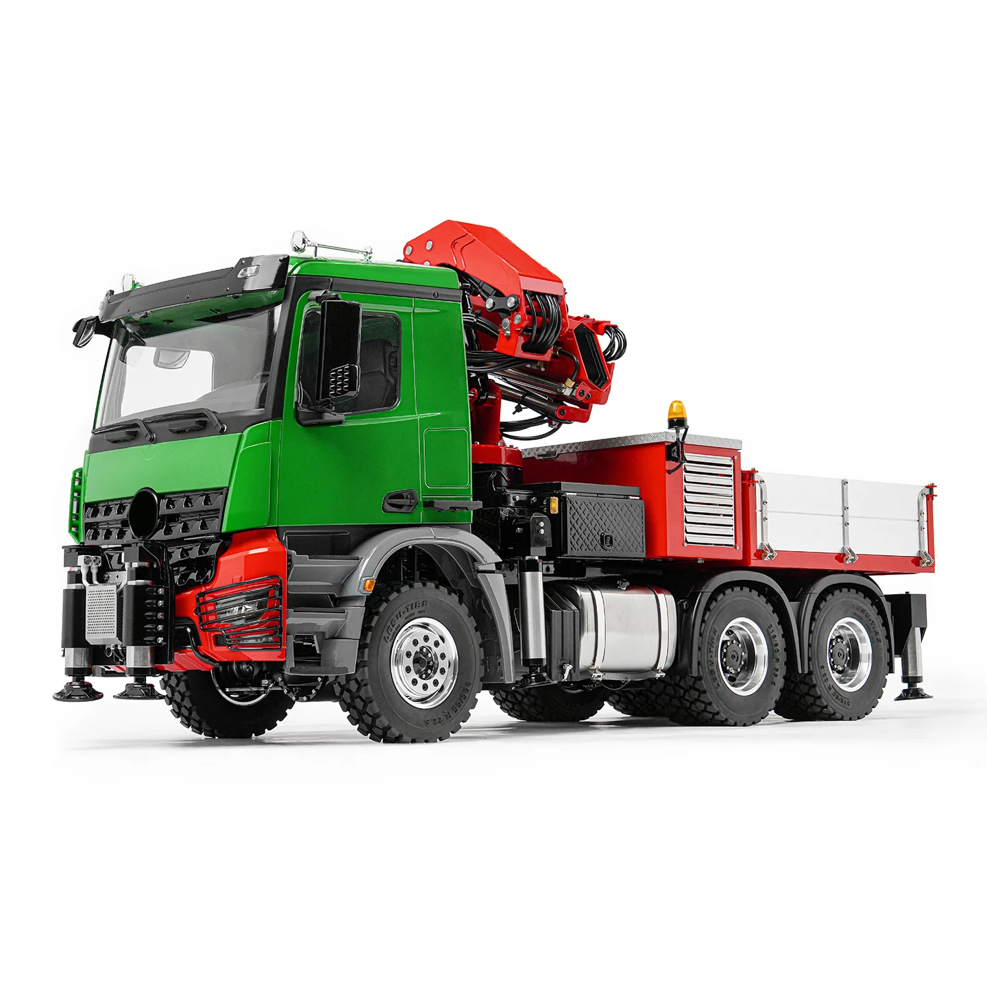 6X6 Metal LESU 3363 1/14 RC Hydraulic Crane Truck Fly Jib Arm 3Speed Radio Control Lorry 6 Outriggers Axle Diff Lock Vehicle Car