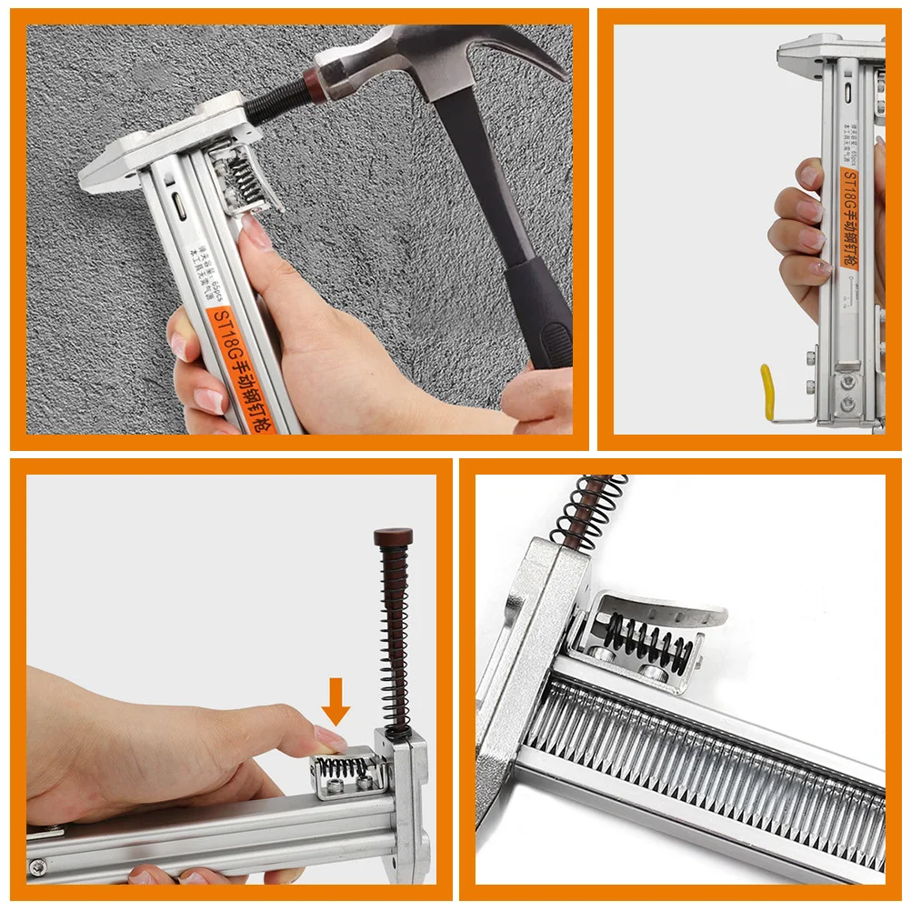 For Wood and Cement Nail Fastening Tool Portable Metal Nailer Machine Easy Squeeze High Driving Power Long Lasting Mechanism