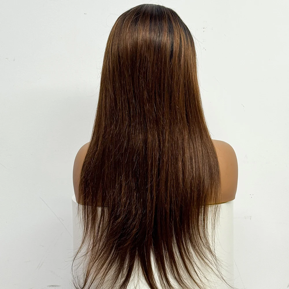 22 بوصة شعر طبيعي مفرود الباروكات 13x4 الدانتيل أمامي 200% الكثافة قبل قطعها شعر طبيعي مفرود شعر مستعار للنساء السود