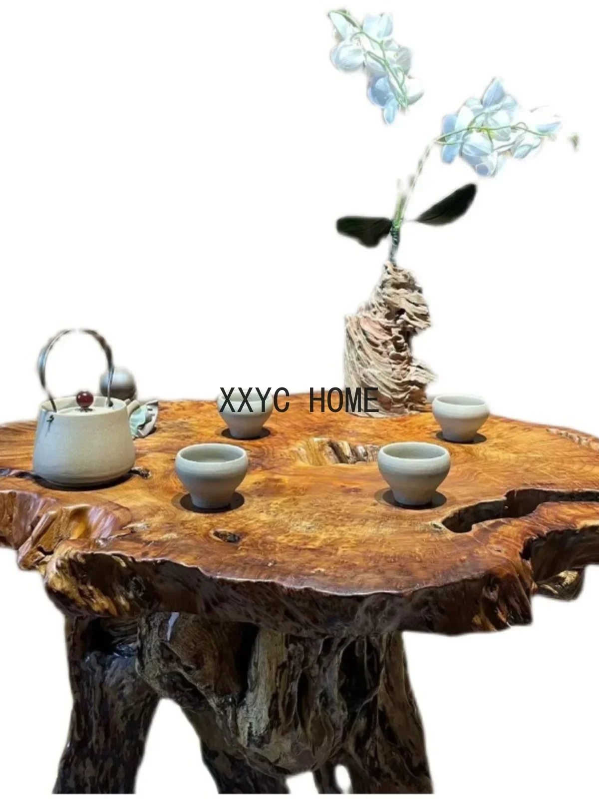 

Solid Wood Folding Table Sofa Side Table Side Car