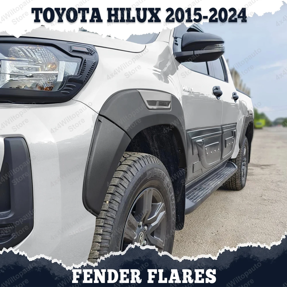 

Расширяющиеся крылья, колесная арка для Toyota Hilux Revo ROCCO ROGUE SR5 2015-2024, 6 дюймов, гладкие стильные брызговики, автомобильные аксессуары