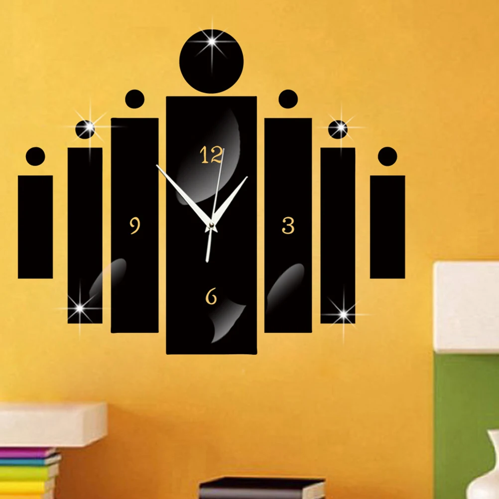 

1 Set Modern Acrylic Silent Non-Ticking Hanging Decorative For Home Office Bedroom Living Room Decor Clocks Mute Wall Acrylic
