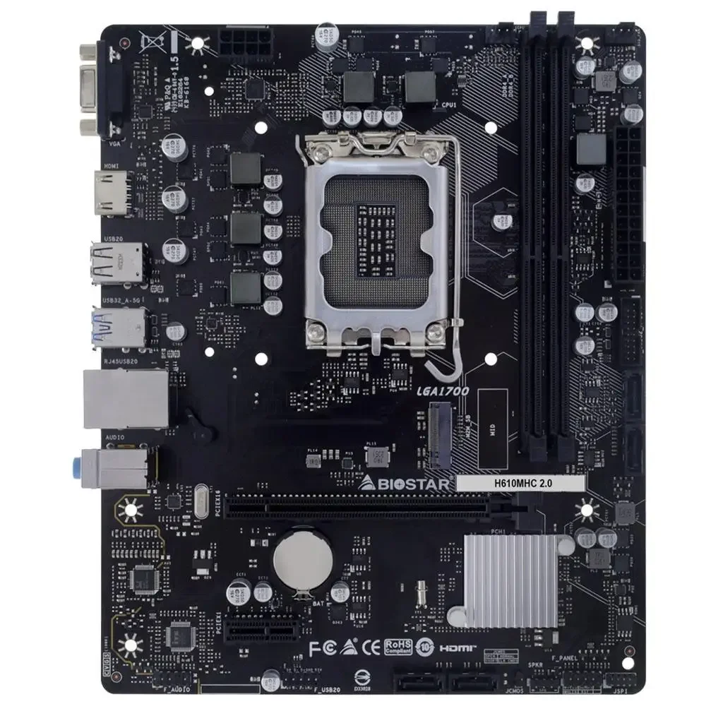 

H610MHC 2.0 computer main board for 12/13 generation CPU 12100F/12400F/13400F
