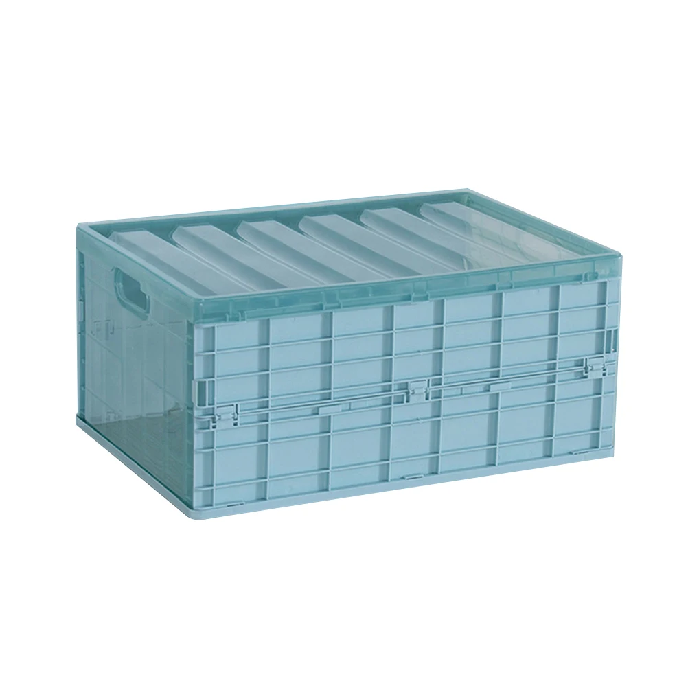 

Portable Foldable Storage Box Large Capacity PP Plastic Wardrobe Organizer Translucent Body Home Kitchen Office Desktop