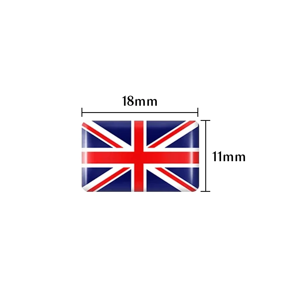 10/20/50PCS Epoxy UK United Kingdom Flag Sticker Car Interior Decoration Decal for Ford Jaguar XE XF XJ Land Rover Evoque Badge