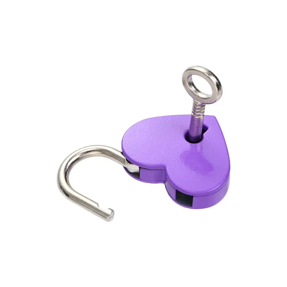 Luggage Cute Heart Shape Travel with Key Wedding Locks Love Heart Lock Padlock Hardware