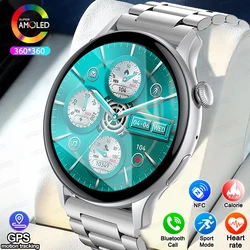 2024 echte amoled Smartwatch Damen Bildschirm zeigen immer Zeit 466*466 HD Health Tracker Stimme Anruf Smartwatch Frauen für Xiaomi