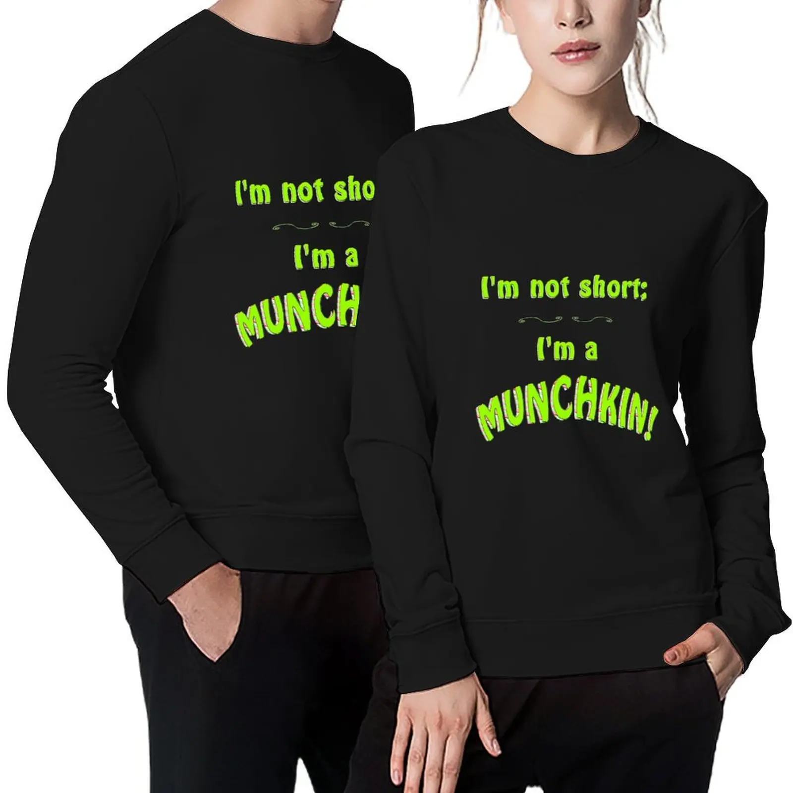 

I'm not short; I'm a MUNCHKIN! Pullover blouse men's autumn clothes men's sweat-shirt set tracksuits aesthetic sweatshirts