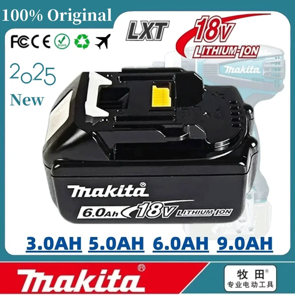 

18V 100% Genuine Makita 6/5/3Ah for Makita Battery BL1840 BL1830B BL1850B BL1850 BL1860 BL1815 Replacement Lithium 9Ah Battery