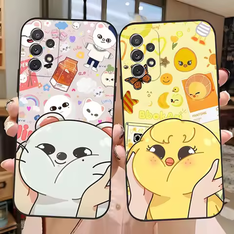 S-Stray Cartoon kids Phone Case for Samsung S24 Ultra S22 S23 S20 Fe S21 Plus Galaxy A54 A34 A24 A53 M54 Note 20 Back Cover