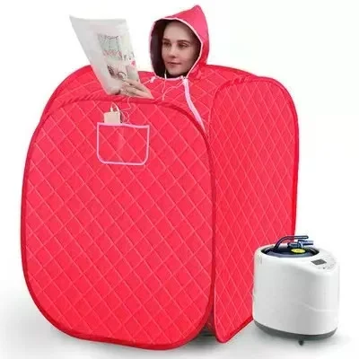 Portable Steam Sauna Set Foldable One Person SPA Tent with 2L Larger Steamer Remote Control 110V 220V