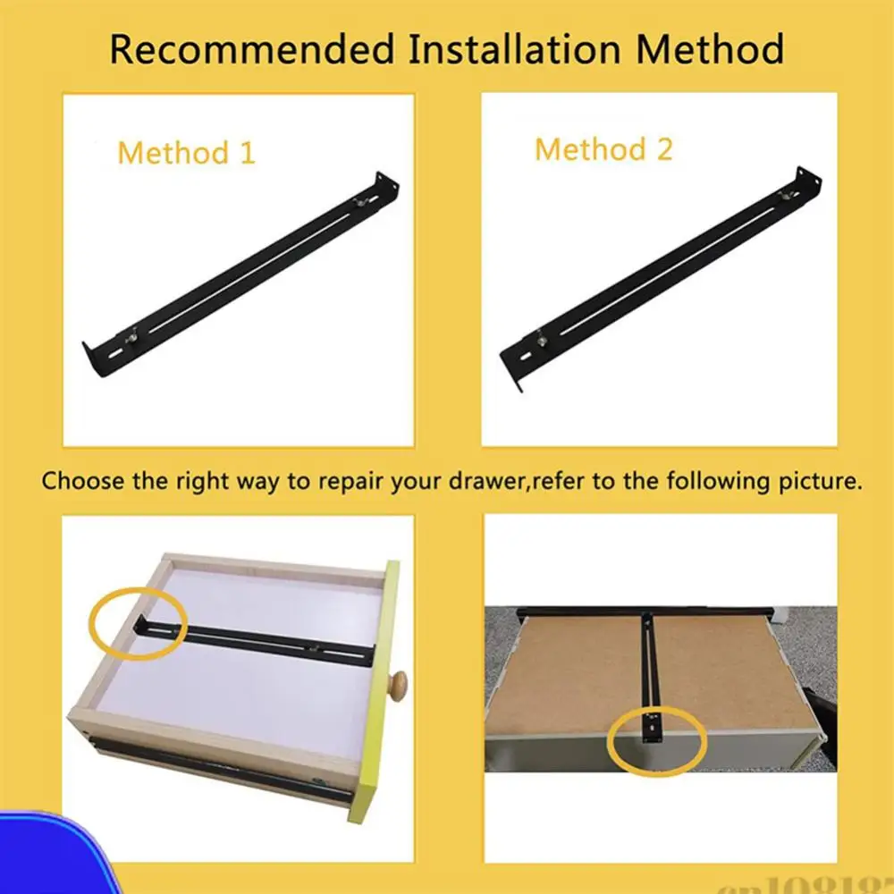 Schubladen-Reparaturset Möbel-Reparaturset Montagehalterungen Bodenstützen-Werkzeugset für Holz/Spanplatten/MDF Kommoden