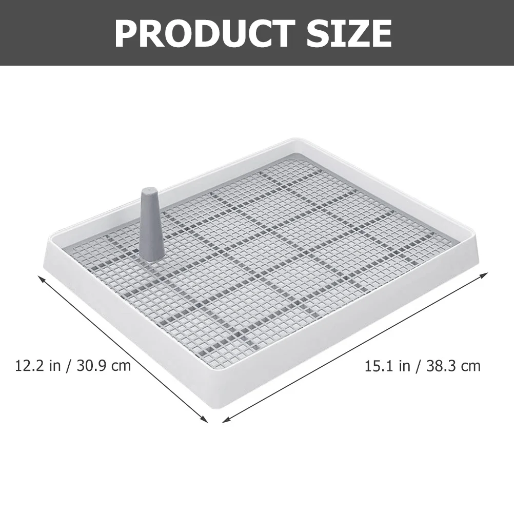 

1Set Dog Potty Indoor Puppy Urine Basin Low Entry Plastic Dog Toilet Thickened Tray Easy Wash Puppy Training Toilet