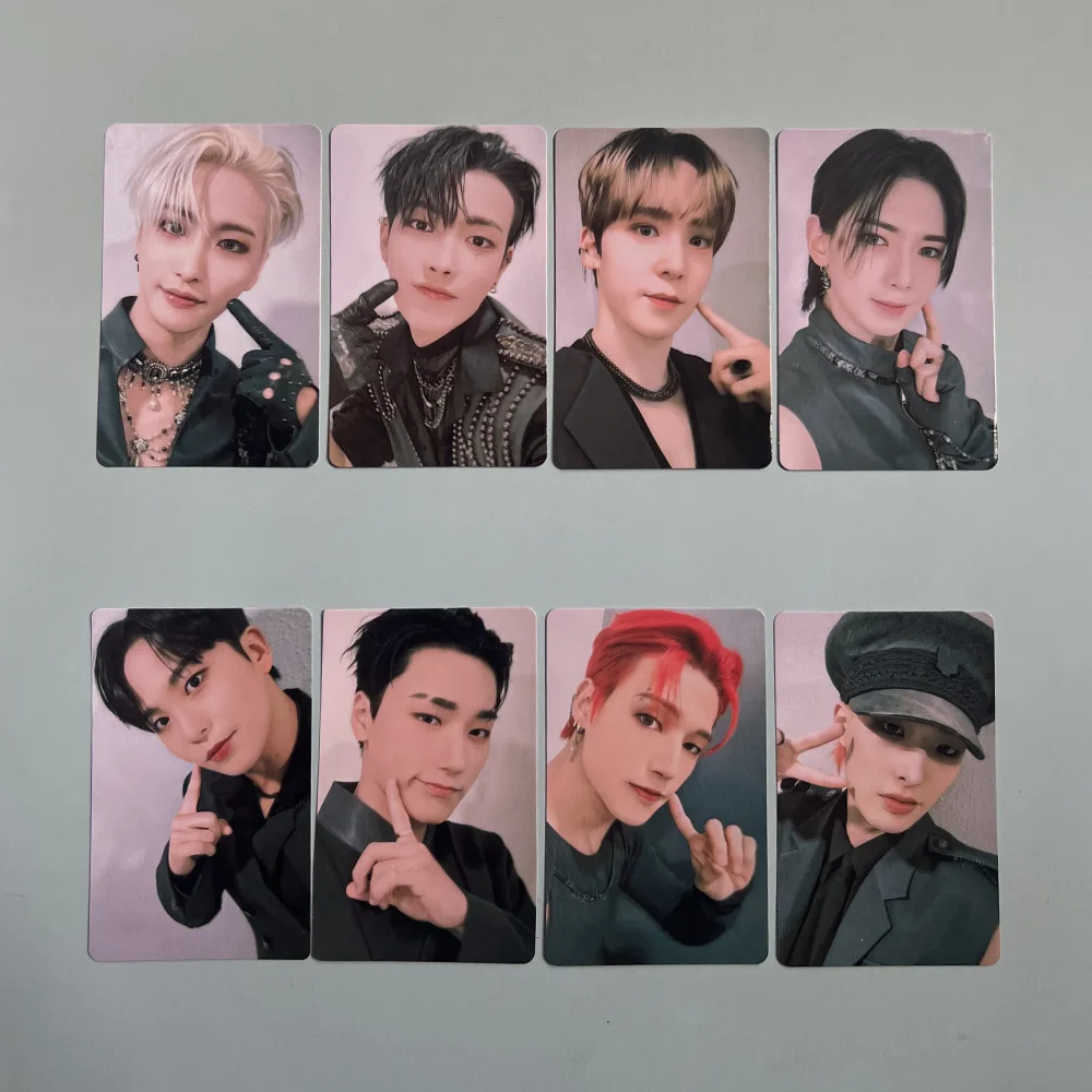 Imagem -06 - Idol Ateez Photocard Cartões de Impressão Fotográfica Álbum Lucky Draw Coleção de Fãs Presentes Novo Unidades Conjunto