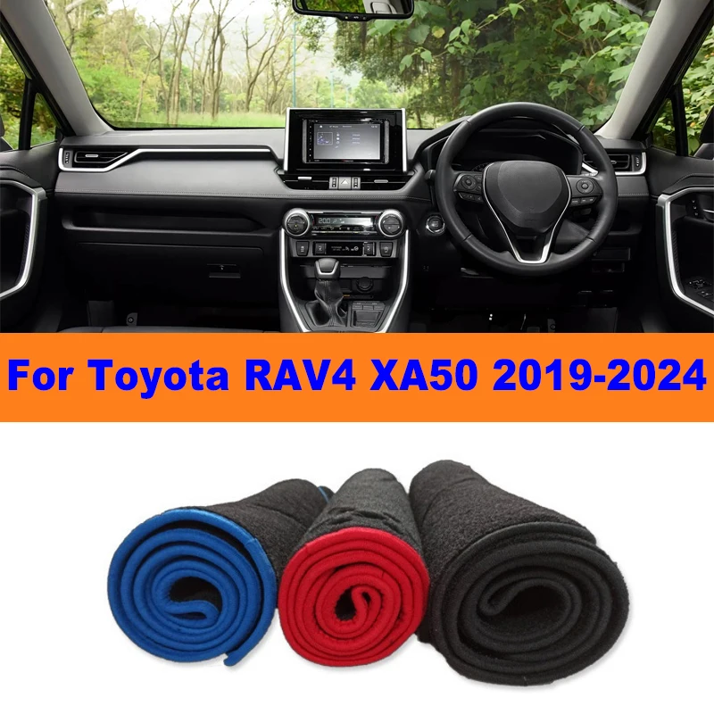 

Anti-Glare Dashboard Cover Dash Mat Non-Slip Sun Shade Pad Interior Protector For Toyota RAV4 XA50 2019-2025 2020 Car Accessory