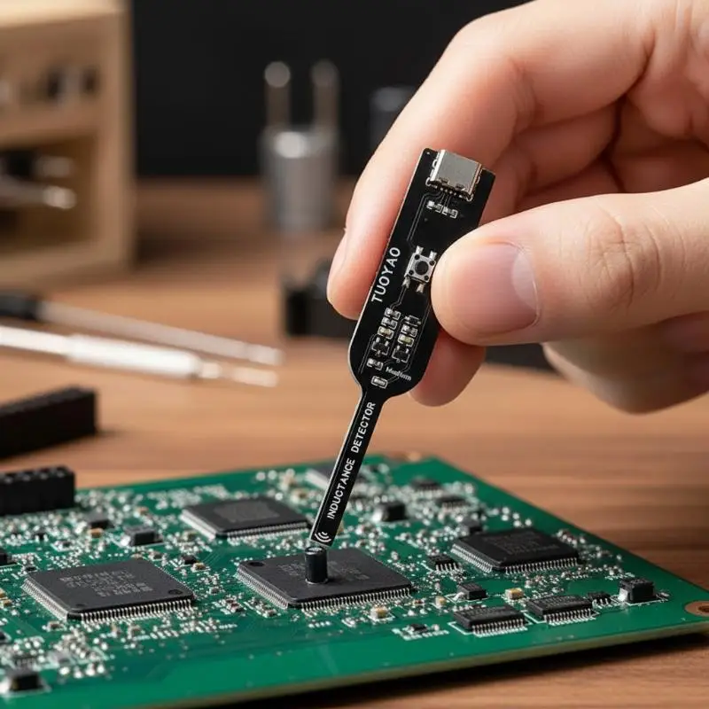 Inductor Detector Tool Motherboard Coil Tester For Phone Motherboard Repair Electromagnetic Induction Quick Fault Check
