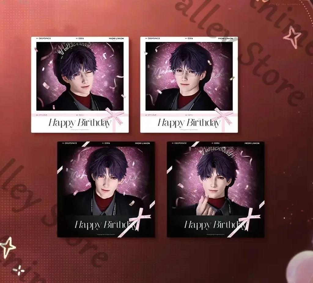 

Official Anime Rafayel Birthday Love and Deepspace Cosplay Instant Imaging Card Cartoon Cards Badge Emblem Protector Album Gift