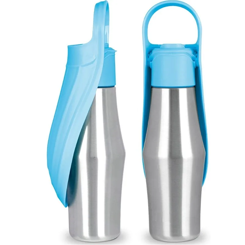 Pet Accompanying Cup Stainless Steel Cat and Dog Going Out Water Cup Outdoor Kettle Water Bottle