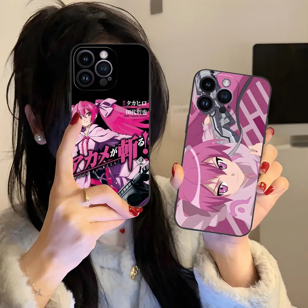 

Чехол для телефона Akame Ga Kill Mine для iPhone 16, 15, 14, 13, 12, 11 X XR XS 8 7 Pro Max Plus, роскошный чехол с мини-цветной печатью для мобильных телефонов
