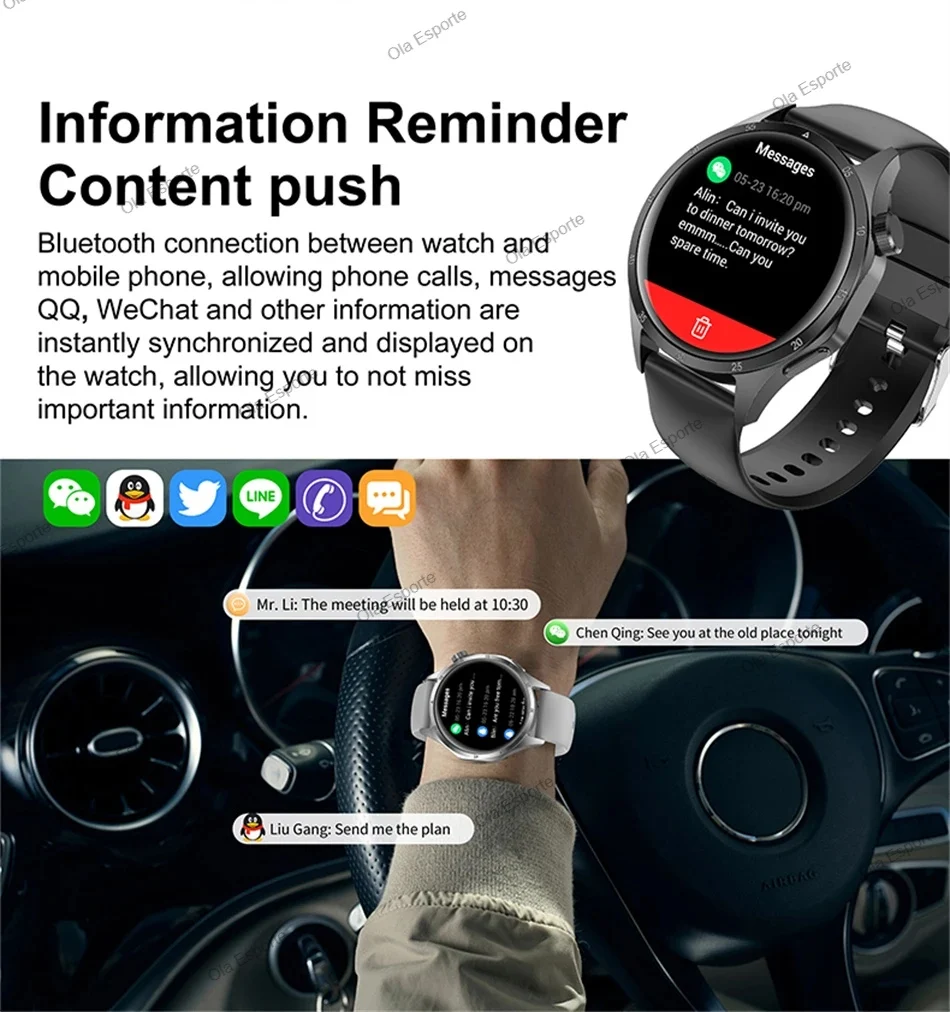 2026 New Smart Watch Men AMOLED HD Screen GPS Motion Trajectory Heart Rate Bluetooth Call SmartWatch Waterproof Android iOS Ht30