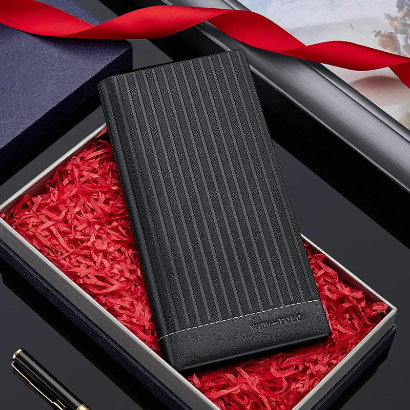 Leather men's wallet, fashionable and personalized card holder, multifunctional card bag