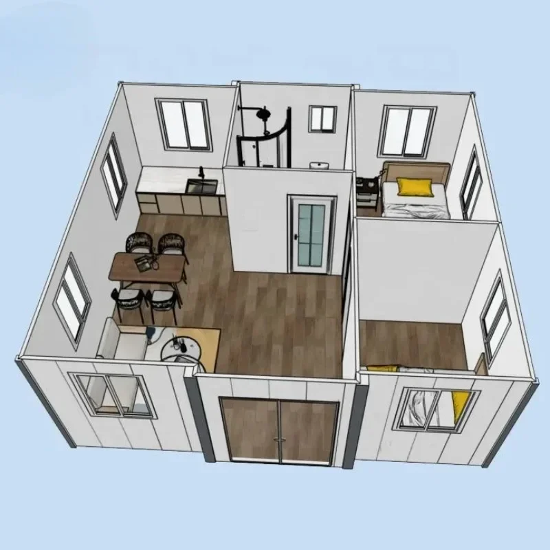 Maison extensible préfabriquée portative de conteneur 40ft