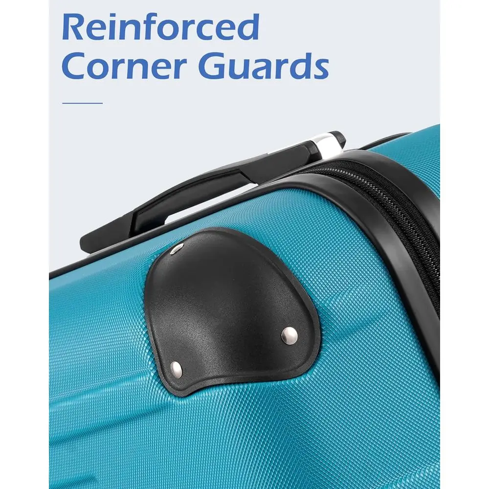 Coolife Carry-On Hardside Spinner Suitcase with TSA Lock & Telescopic Handle