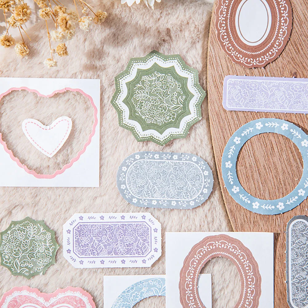 Quaderno a tema confine da 45 fogli, serie Mini Frame, materiale base base