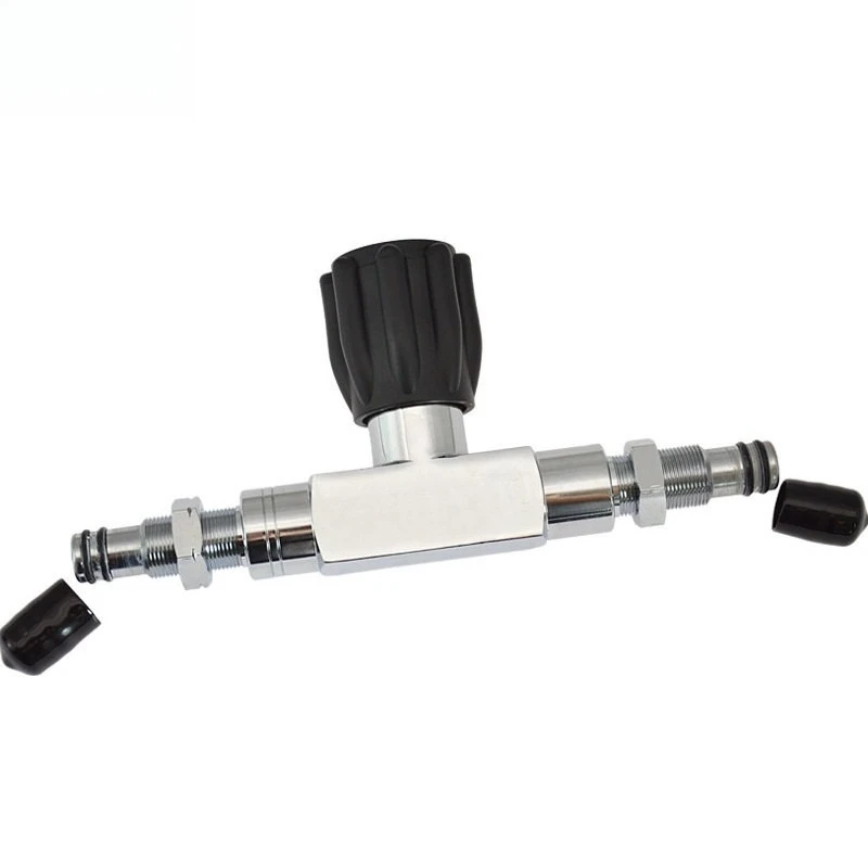 For professional diving gas cylinder left and right hand G3/4 switch dual-purpose technology diving double gas cylinder
