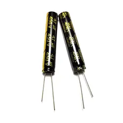 2PCS 47uF 450V 47MFD 450 ๋ณผํธ 10*50mm ์๋ฃจ๋ฏธ๋ ์ ํด ์ปคํจ์ํฐ, ๋ฐฉ์ฌํ