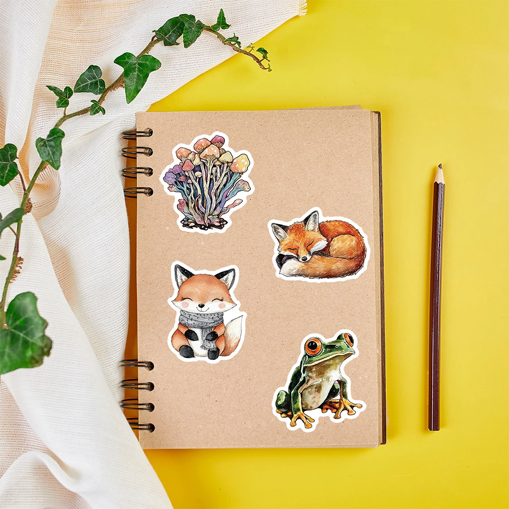 10/30/50/100 個かわいい動物漫画ステッカー美的 DIY 文具学用品防水落書きステッカーおもちゃ