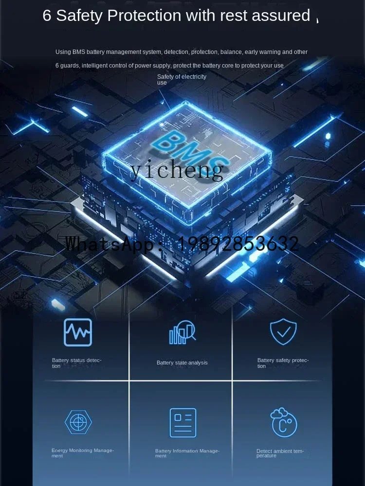 Baterai A1 untuk kendaraan RV, tur mandiri, berkemah, daya rumah tangga saat pemadaman listrik, penyimpanan energi surya darurat, portabel