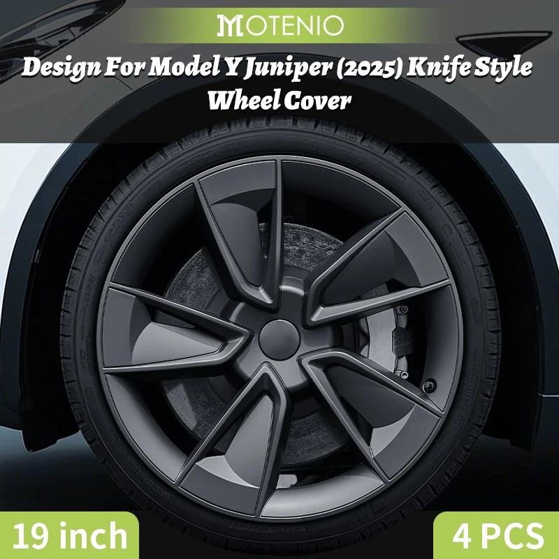 

4PCS Колпак на колесо 19 дюймов для Model Y Juniper 2025 Турбина Автомобиль Аксессуары Performance Колпак ступицы Дизайн для Tesla
