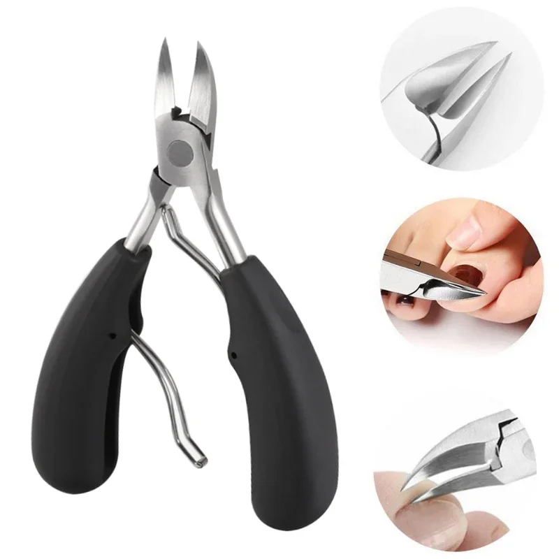 1pc piękno ostre zakrzywione Paronychia Remover nożyczki do paznokci Manicure palce martwa skóra szczypce przycinanie paznokci Clipper Nipper