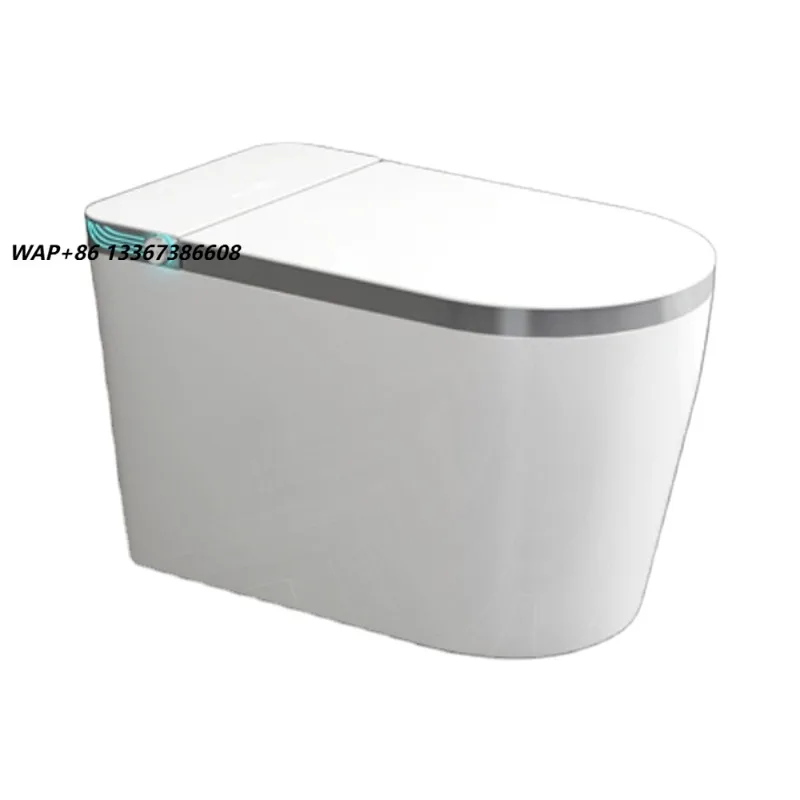 Modern Design Smart WC One-Piece Elongated Ceramic Sanitary Ware Concealed Tank S-Trap Remote Control for Hotels' Washrooms