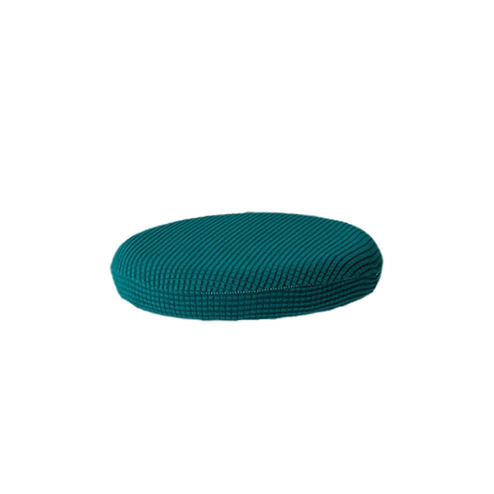 Round Chair Cover Elastic Stretchy Seat Protector Army Green Diameter 30-38cm Wrinkle Resistant Removable Chair Case for Party