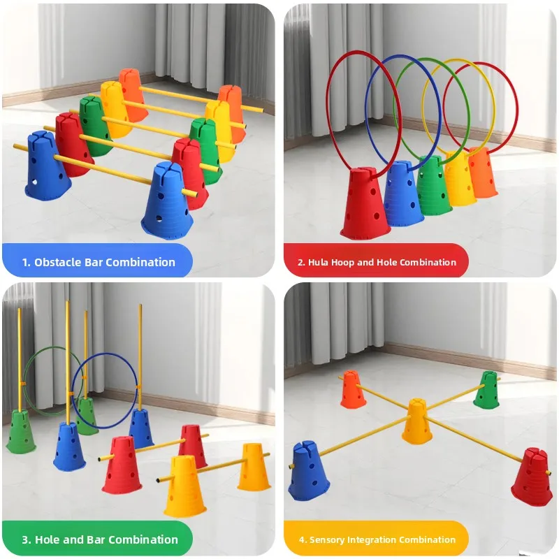 

Kindergarten Jump over Hurdles Fooall Training Auxiliary Equipment Children's Sensory Training Equipment Home Use