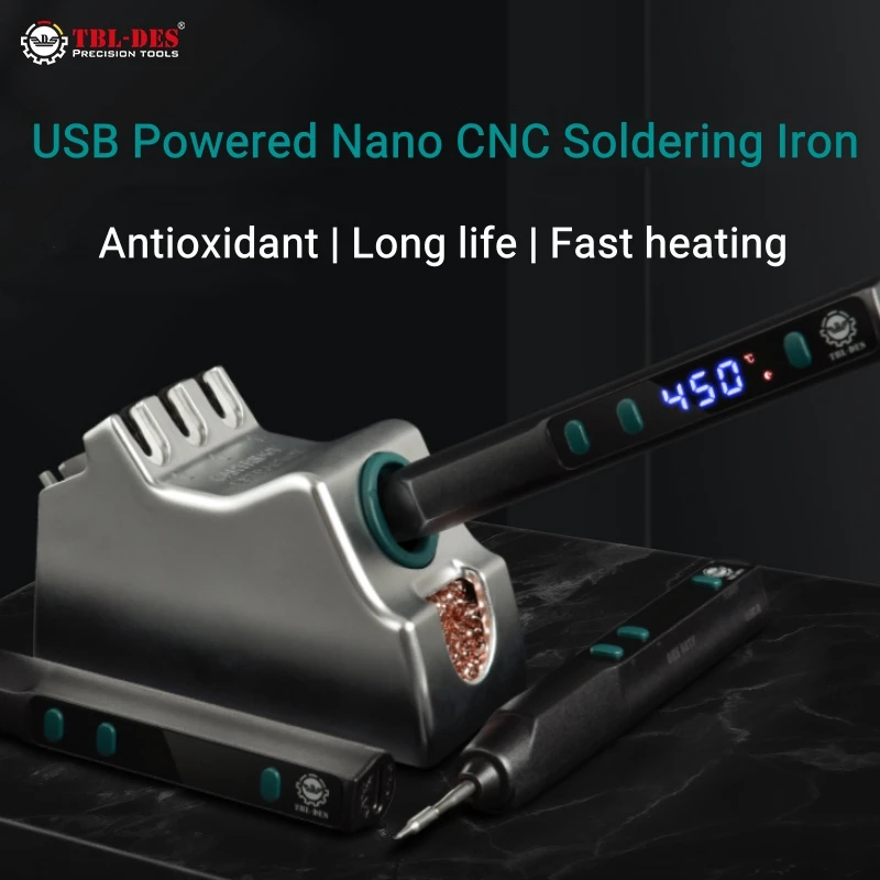 DES 68TE/TF/TH Nano CNC Electric Soldering Iron Portable Smart USB Solder Iron Fast Heating Temperature Adjustable LCD Display